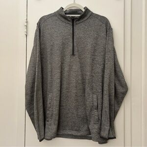 PGA Tour Men's Zip-Up Pullover Long Sleeve Sweater in Gray (Size XL)